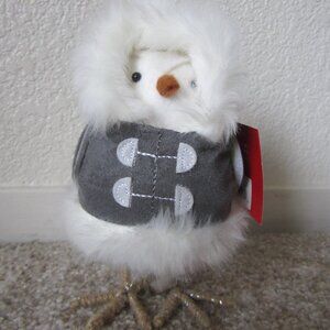 Target Wondershop 2018 Alder white fabric bird gray toggle coat fur trim